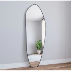 Зеркало длинное неправильной формы в чёрной раме Organic XL Black (Органик) Smal 70*182 см 